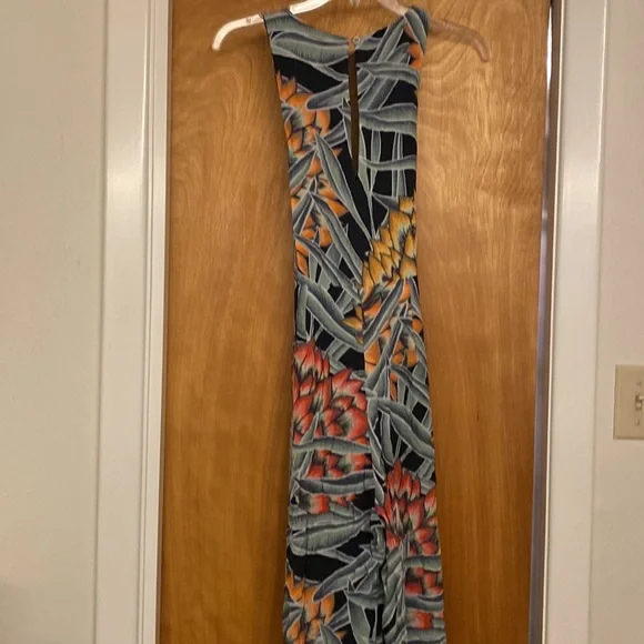 Mara Hoffman Herbarium tropical floral Cross Front Jumpsuit - Picture 7 of 7